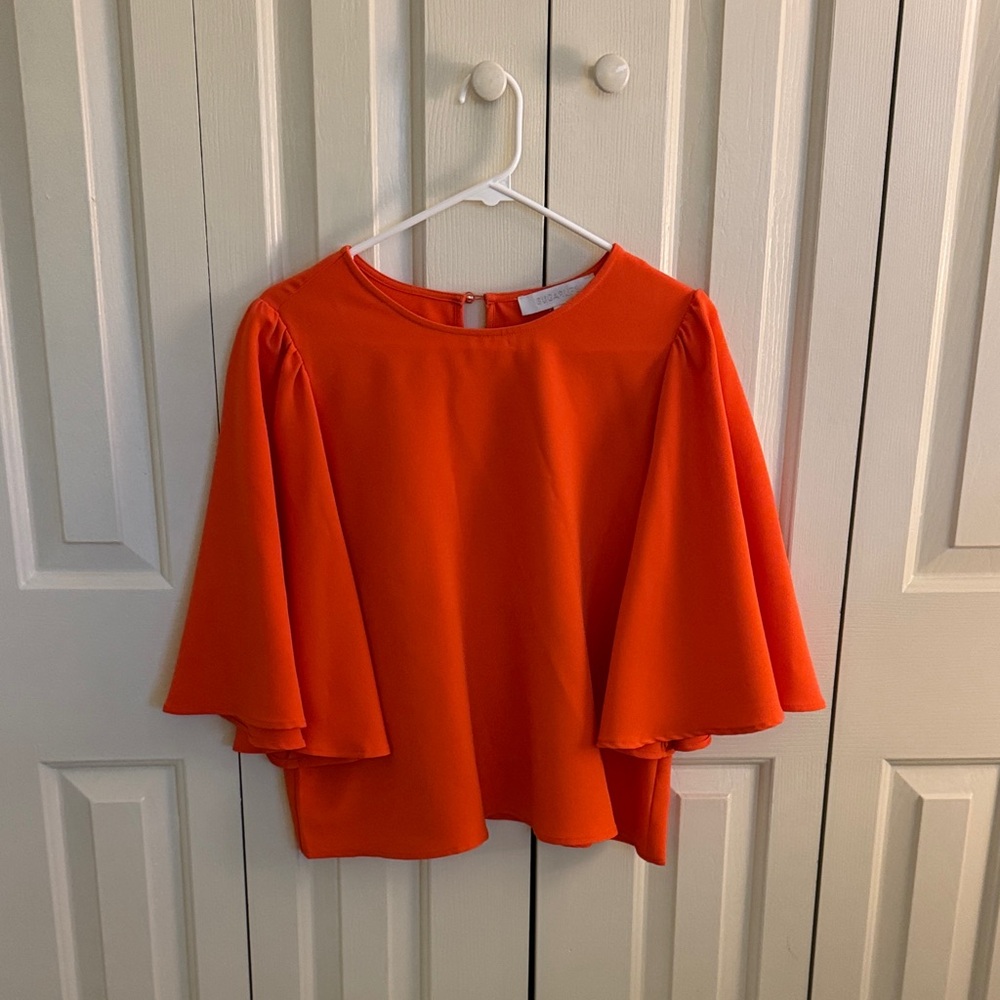 Sugarlips Vibrant Orange Blouse
